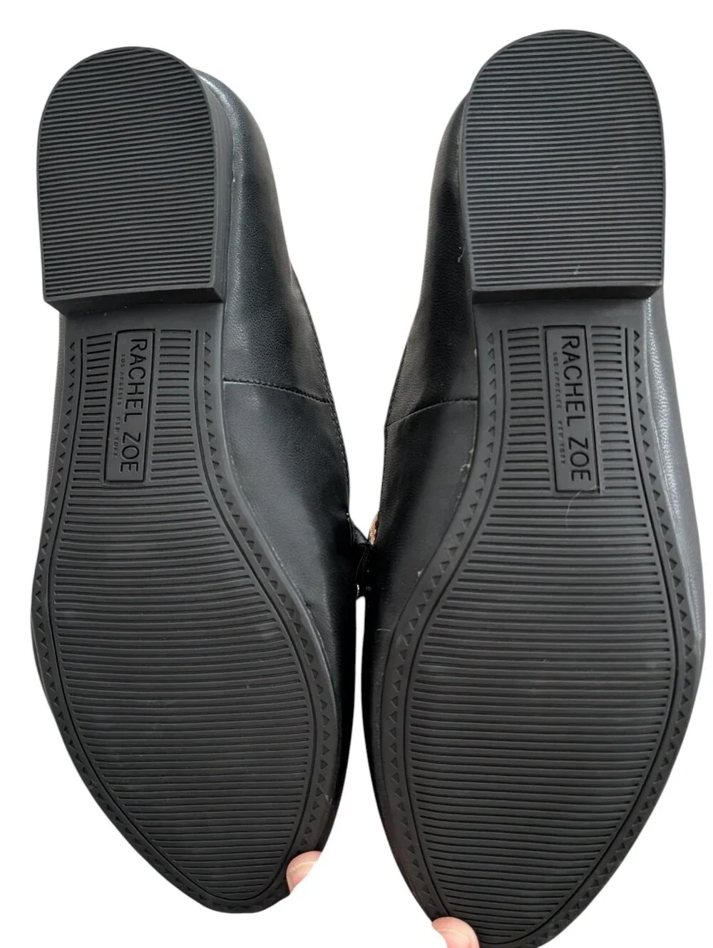 Rachel Zoe Axe Black Leather Loafers